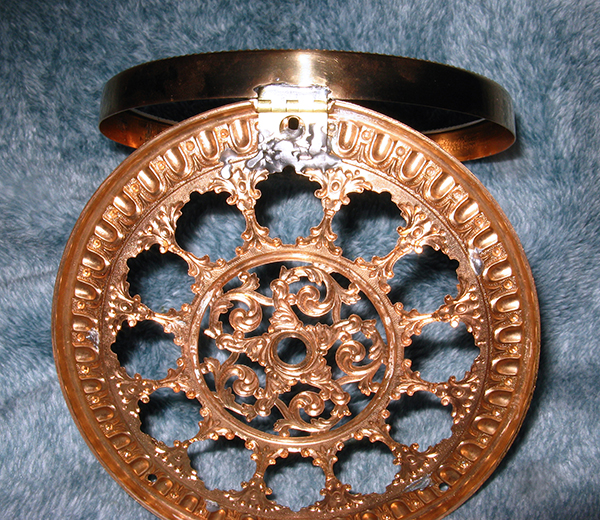 Clock Face and Dial Side Hinge Resoldered